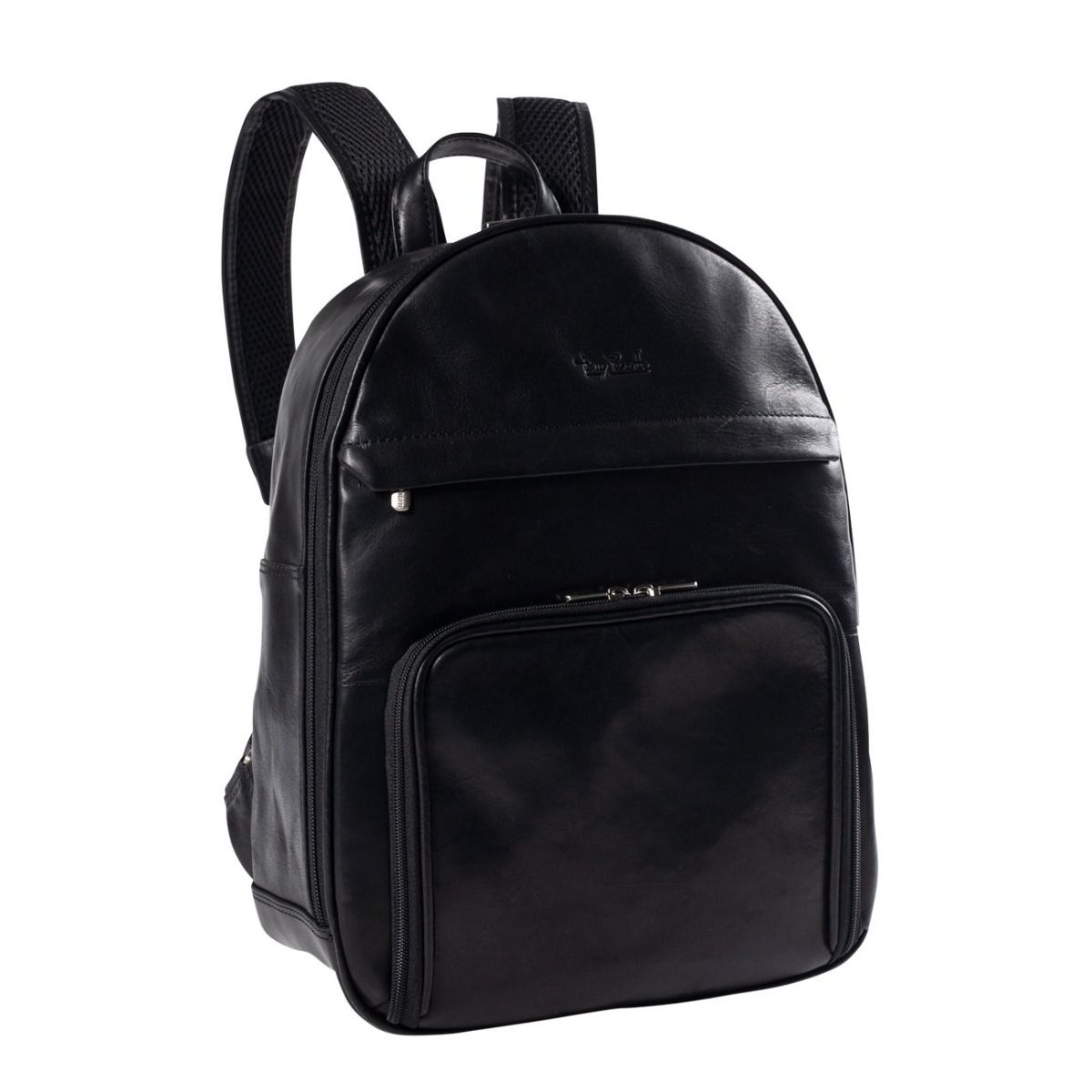 Leder City-Rucksack in Schwarz von Tony Perotti