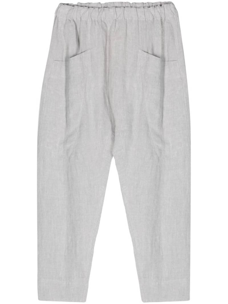 Toogood Perfumer linen cropped trousers - Grey von Toogood