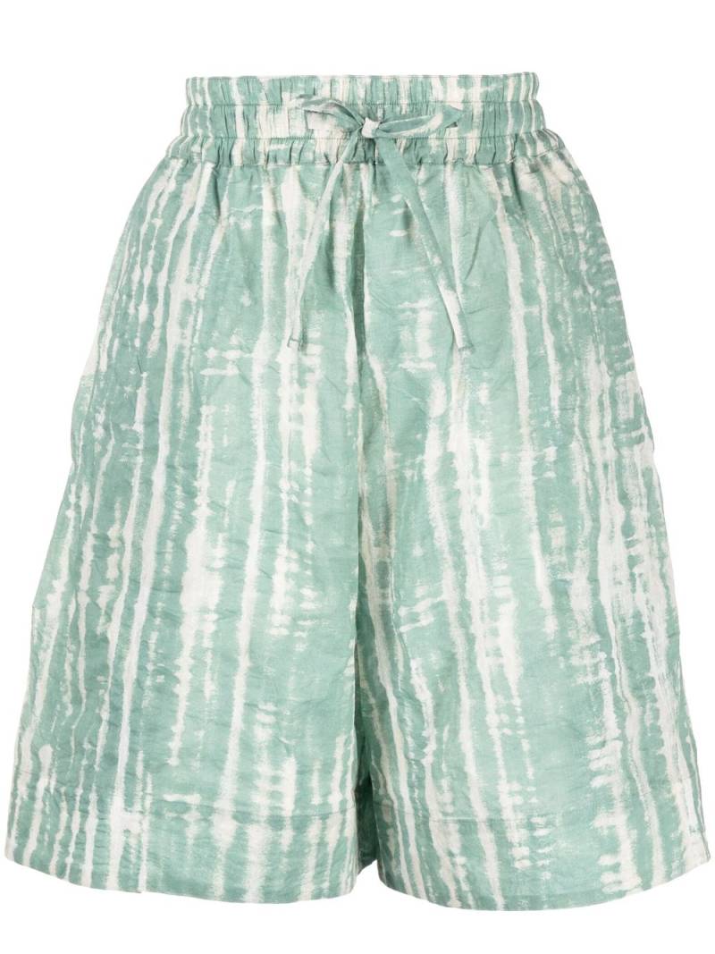 Toogood The Diver tie-dye shorts - Green von Toogood