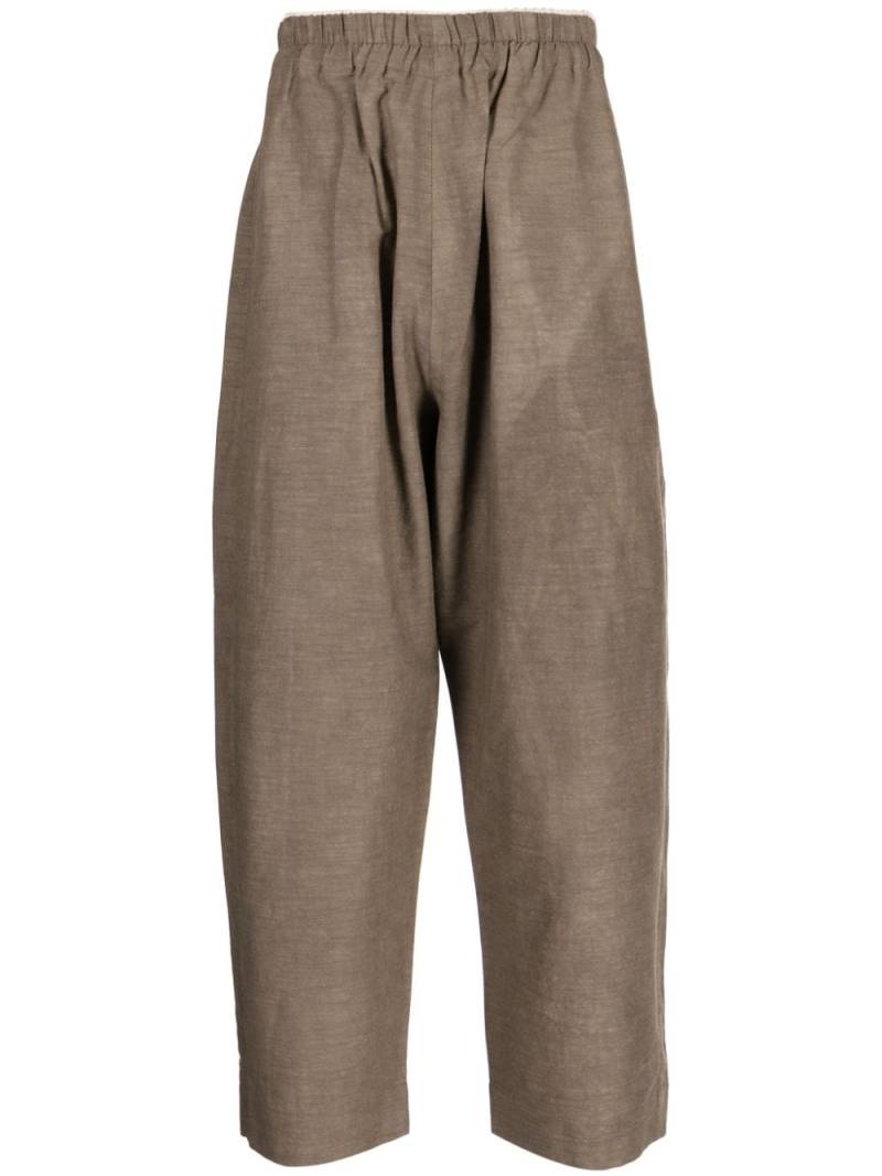 Toogood The Paper Maker cropped trousers - Brown von Toogood