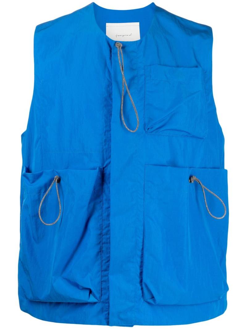 Toogood The Roper boxy gilet - Blue von Toogood