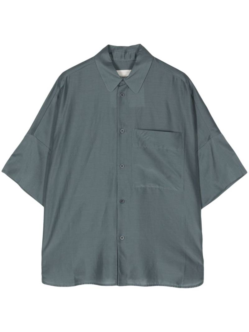 Toogood The Tinker cotton-silk shirt - Blue von Toogood