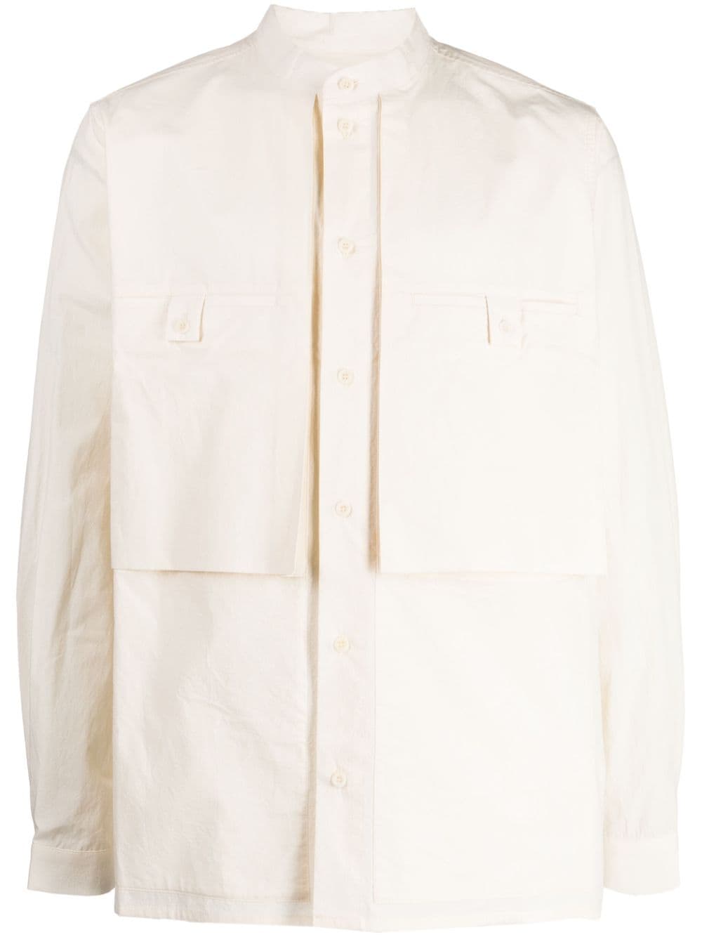 Toogood band-collar long-sleeve shirt - Neutrals von Toogood