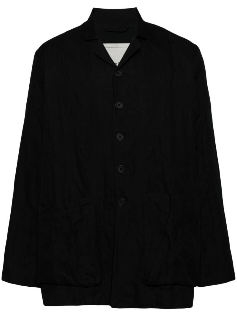 Toogood camp-collar shirt jacket - Black von Toogood