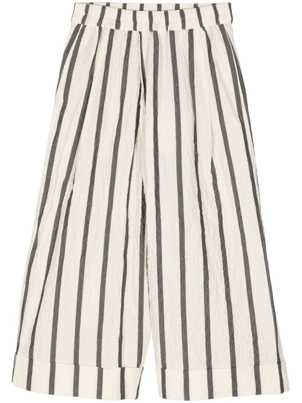 Toogood striped cropped cotton trousers - Neutrals von Toogood