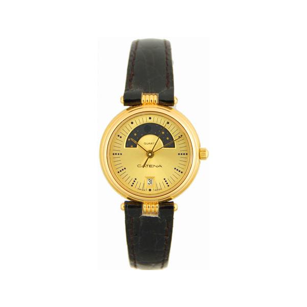 CATENA Lune Femme, Quartz, Mondphasenuhr, champagne von Top Watches