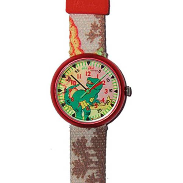 FLIK FLAK Kinderuhr, Dino rot, Tyrannosaurus von Top Watches