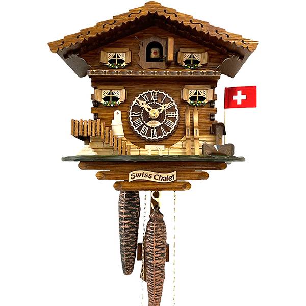 Kuckucksuhr Chalet Swiss, Holz Wanduhr mechanisch von Top Watches