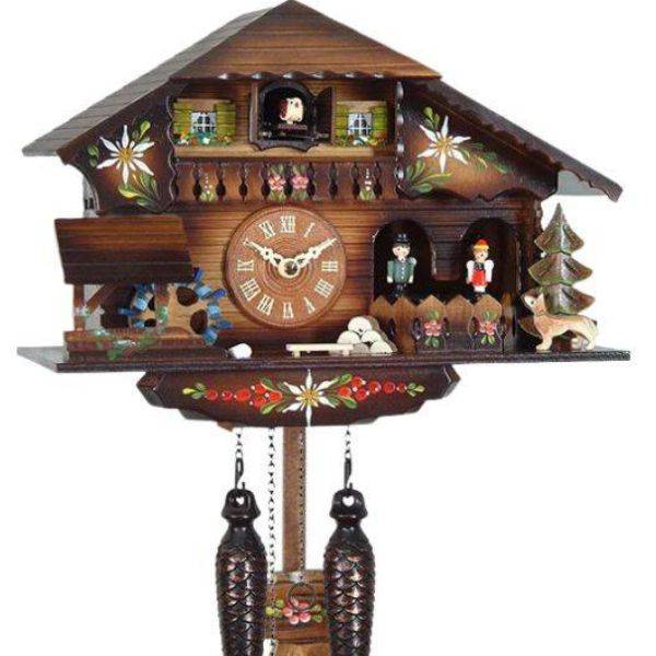 Kuckucksuhr Chalet Swiss, Holz Q-Wanduhr Folklore von Top Watches