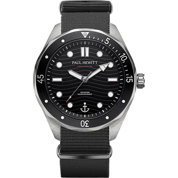 PAUL HEWITT Ocean Diver Solar Taucheruhr Nato schwarz von Top Watches