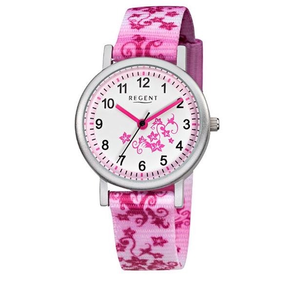 Quartz Kinderuhren, Alu Blumen rosa von Top Watches