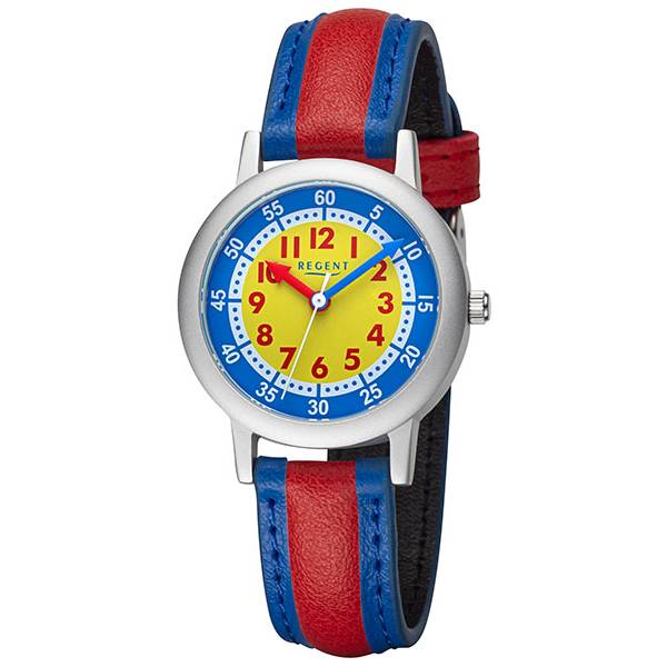 Quartz Kinderuhren, Alu rot-blau von Top Watches