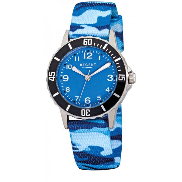 Quartz Kinderuhren, Camoflageband blau von Top Watches