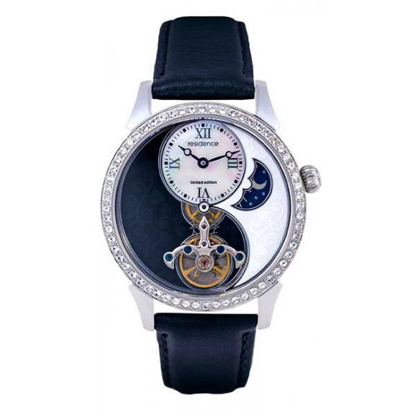 RESIDENCE Automatikuhr, Yin Yang Tag+Nacht Crystals von Top Watches