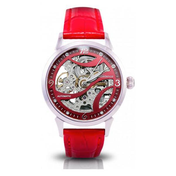 RESIDENCE Skelett Automatikuhr, Wave 35 rot von Top Watches