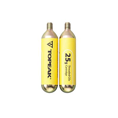 2-Pack Threaded 25 g CO2 Patrone von Topeak