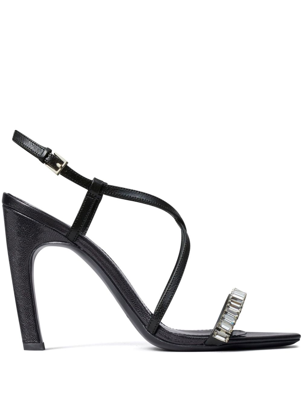 Tory Burch 100mm crystal-embellished sandals - Black von Tory Burch