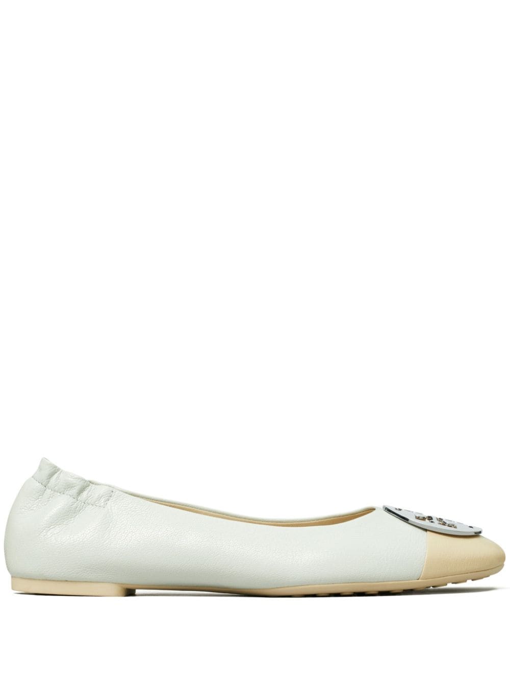 Tory Burch Claire cap-toe ballerina shoes - Grey von Tory Burch