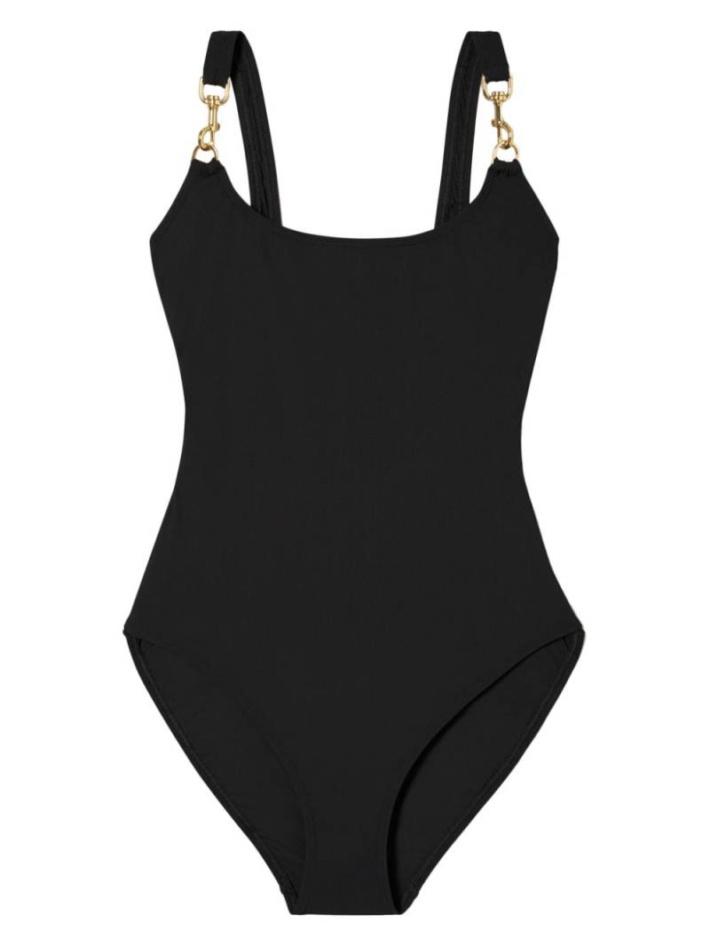 Tory Burch clip-detail tank swimsuit - Black von Tory Burch