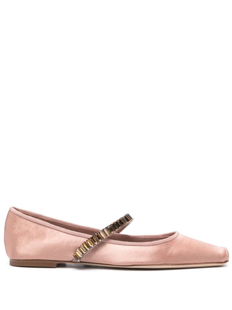 Tory Burch Crystal Ballet ballerina shoes - Pink von Tory Burch