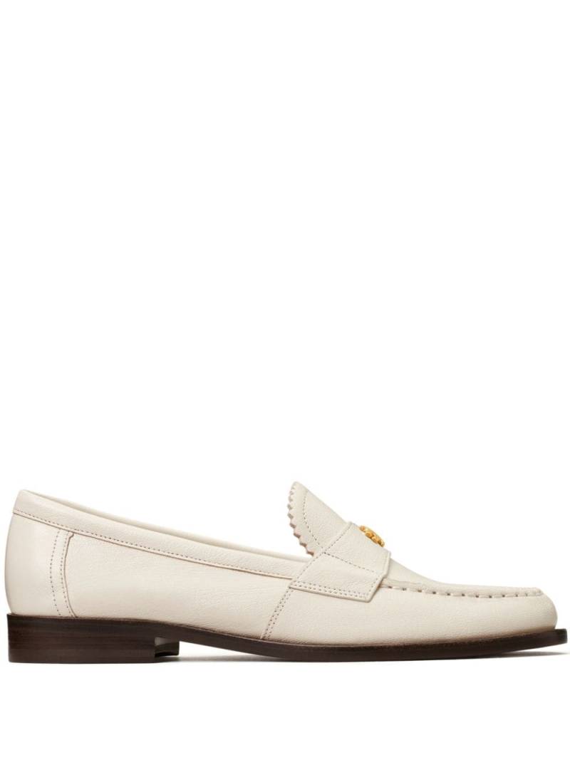 Tory Burch Classic leather loafers - White von Tory Burch