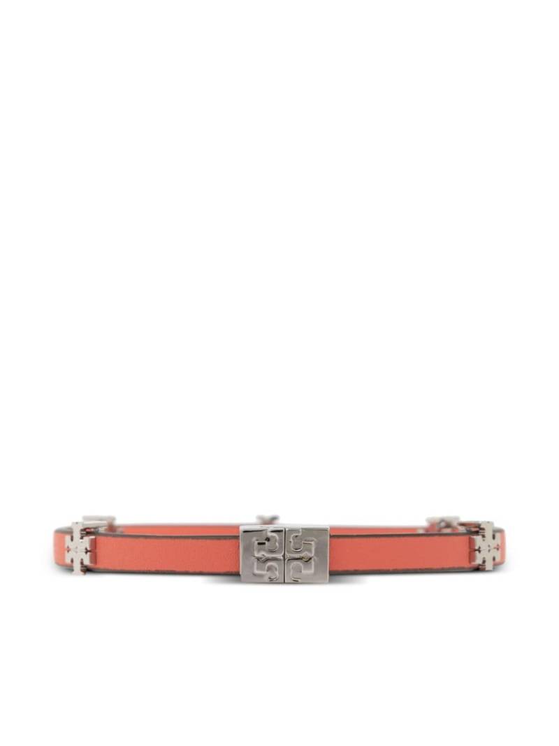 Tory Burch Eleanor logo-plaque bracelet - Pink von Tory Burch