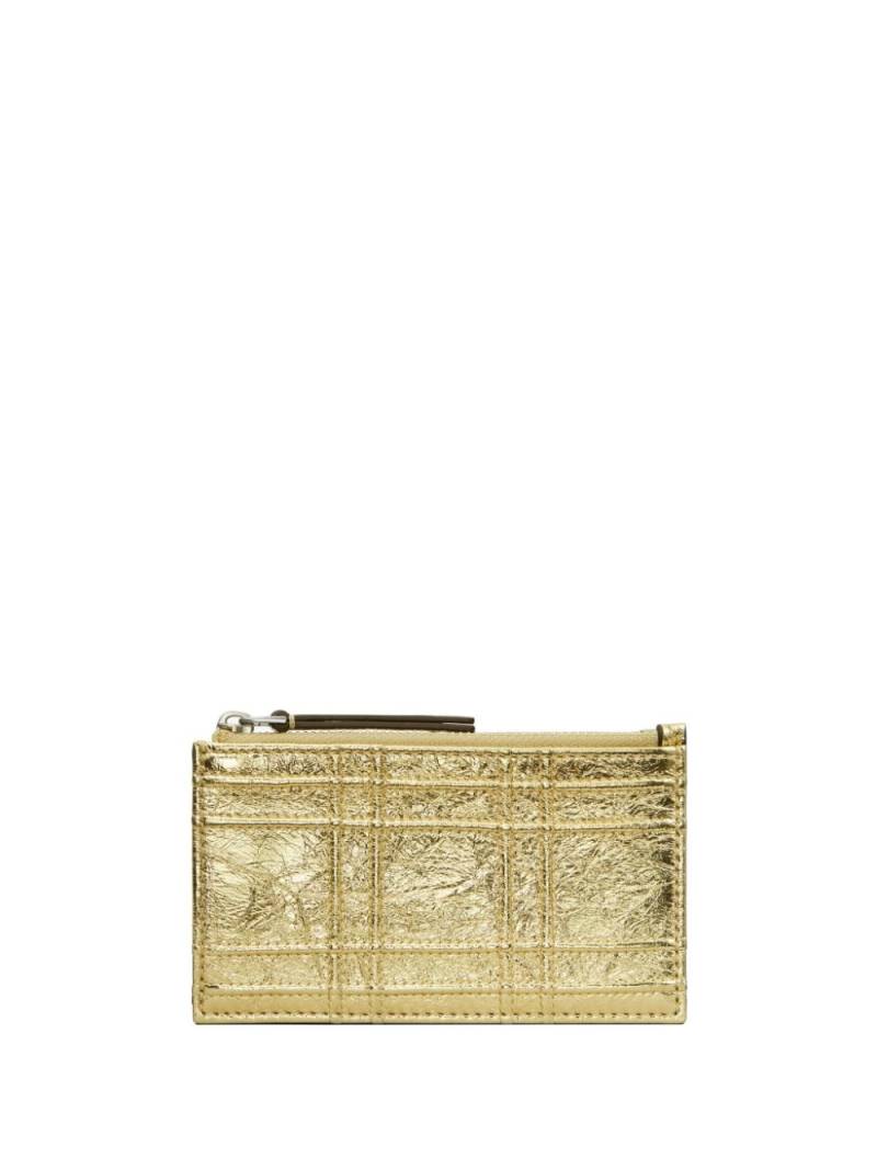 Tory Burch Fleming Soft quilted leather cardholder - Gold von Tory Burch