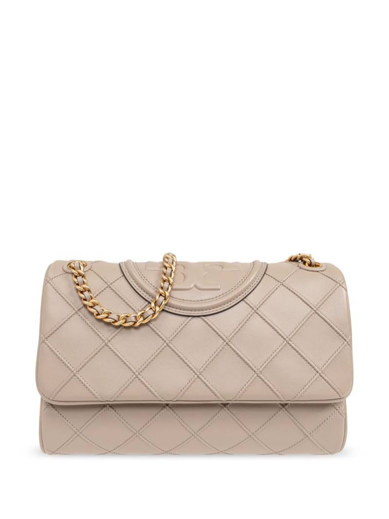 Tory Burch Fleming diamond-quilted shoulder bag - Neutrals von Tory Burch