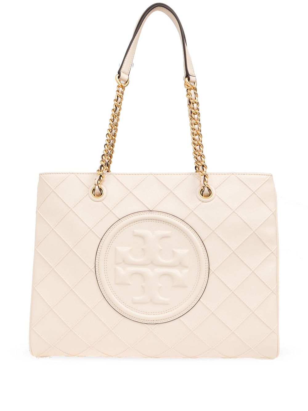 Tory Burch Fleming leather tote bag - Neutrals von Tory Burch