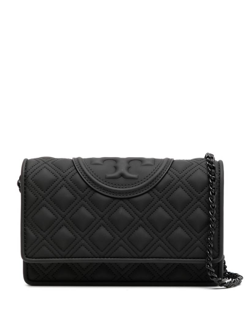 Tory Burch Fleming Matte Chain wallet - Black von Tory Burch