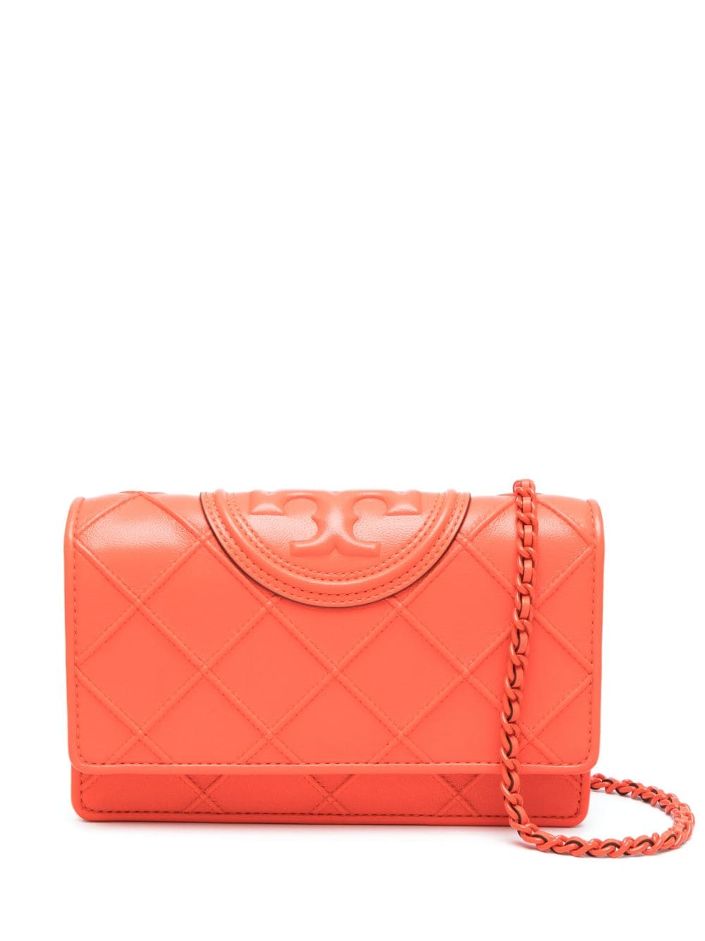 Tory Burch Fleming Soft chain wallet - Orange von Tory Burch