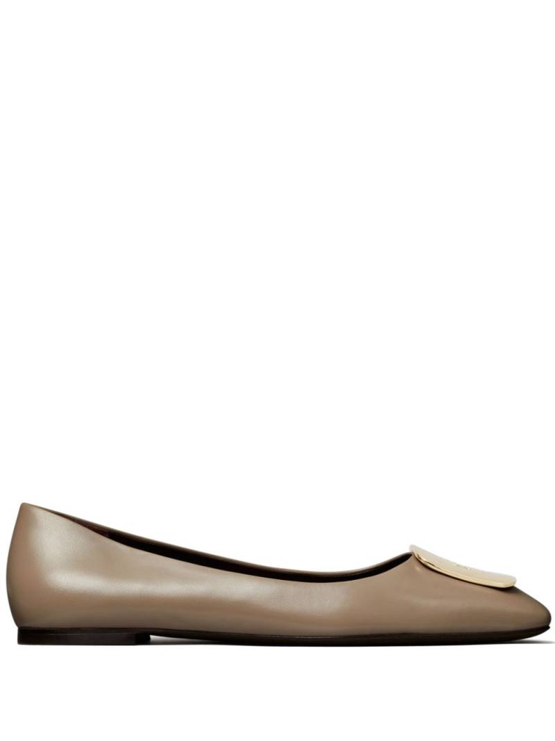 Tory Burch Georgia ballerina shoes - Neutrals von Tory Burch