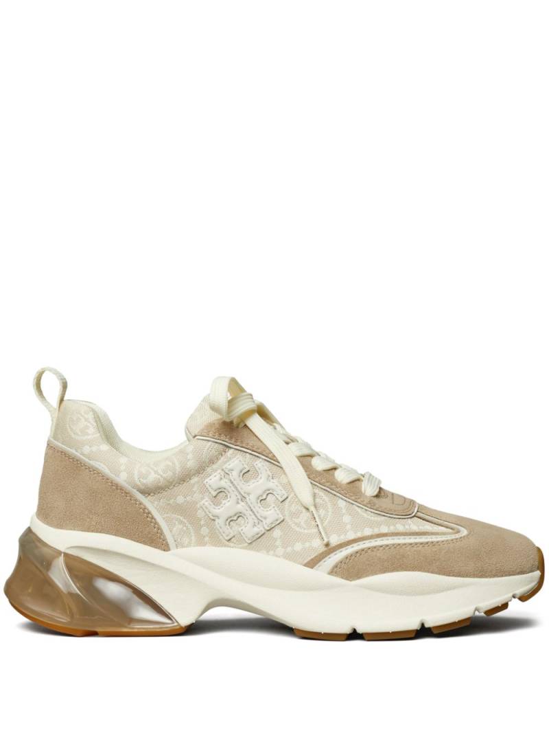 Tory Burch Good Luck panelled sneakers - Neutrals von Tory Burch