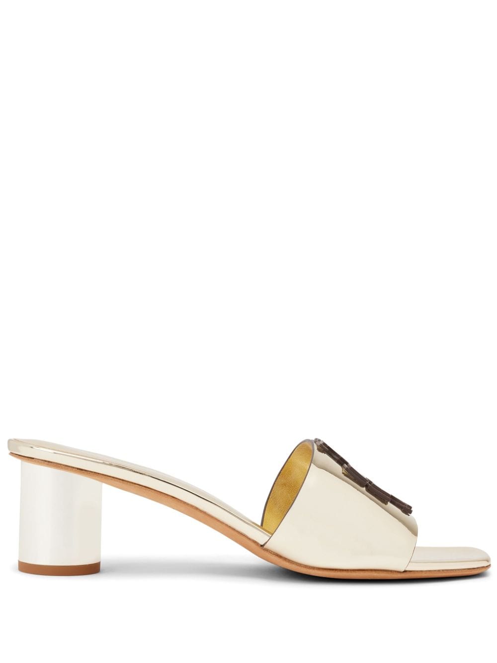 Tory Burch Ines Mule leather sandals - White von Tory Burch