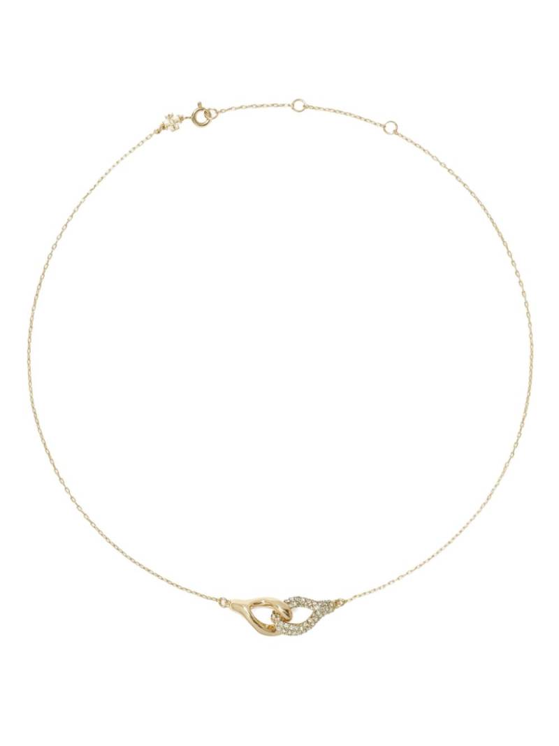 Tory Burch Interlocking Wishbone pendant necklace - Gold von Tory Burch