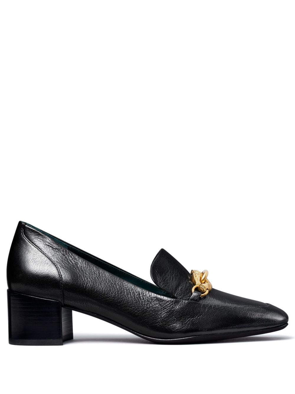 Tory Burch Jessa horse-motif leather loafers - Black von Tory Burch