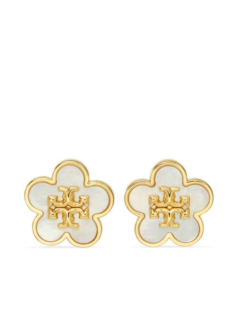 Tory Burch Kira Flower stud earrings - Gold von Tory Burch