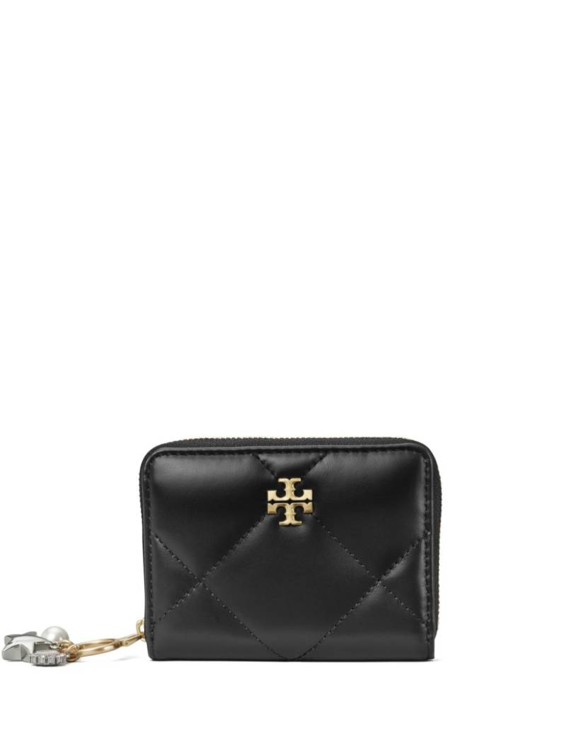 Tory Burch Kira-charm quilted wallet - Black von Tory Burch