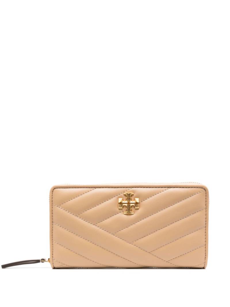 Tory Burch Kira Chevron zipped continental wallet - Neutrals von Tory Burch