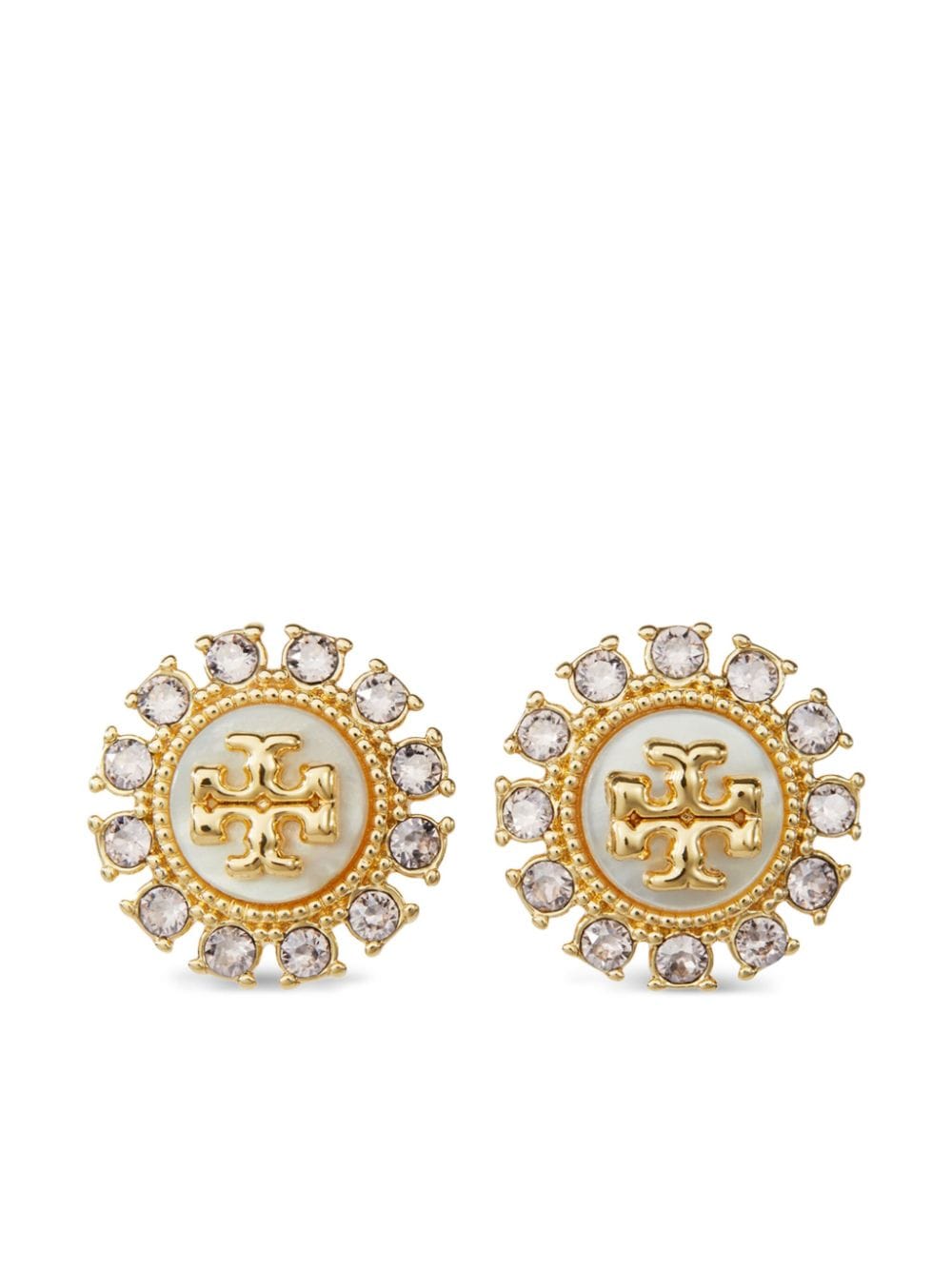 Tory Burch Kira crystal-embellishment stud earrings - Gold von Tory Burch