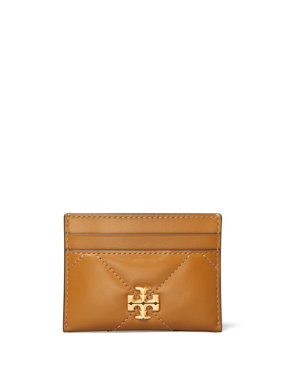 Tory Burch Kira quilted card holder - Brown von Tory Burch