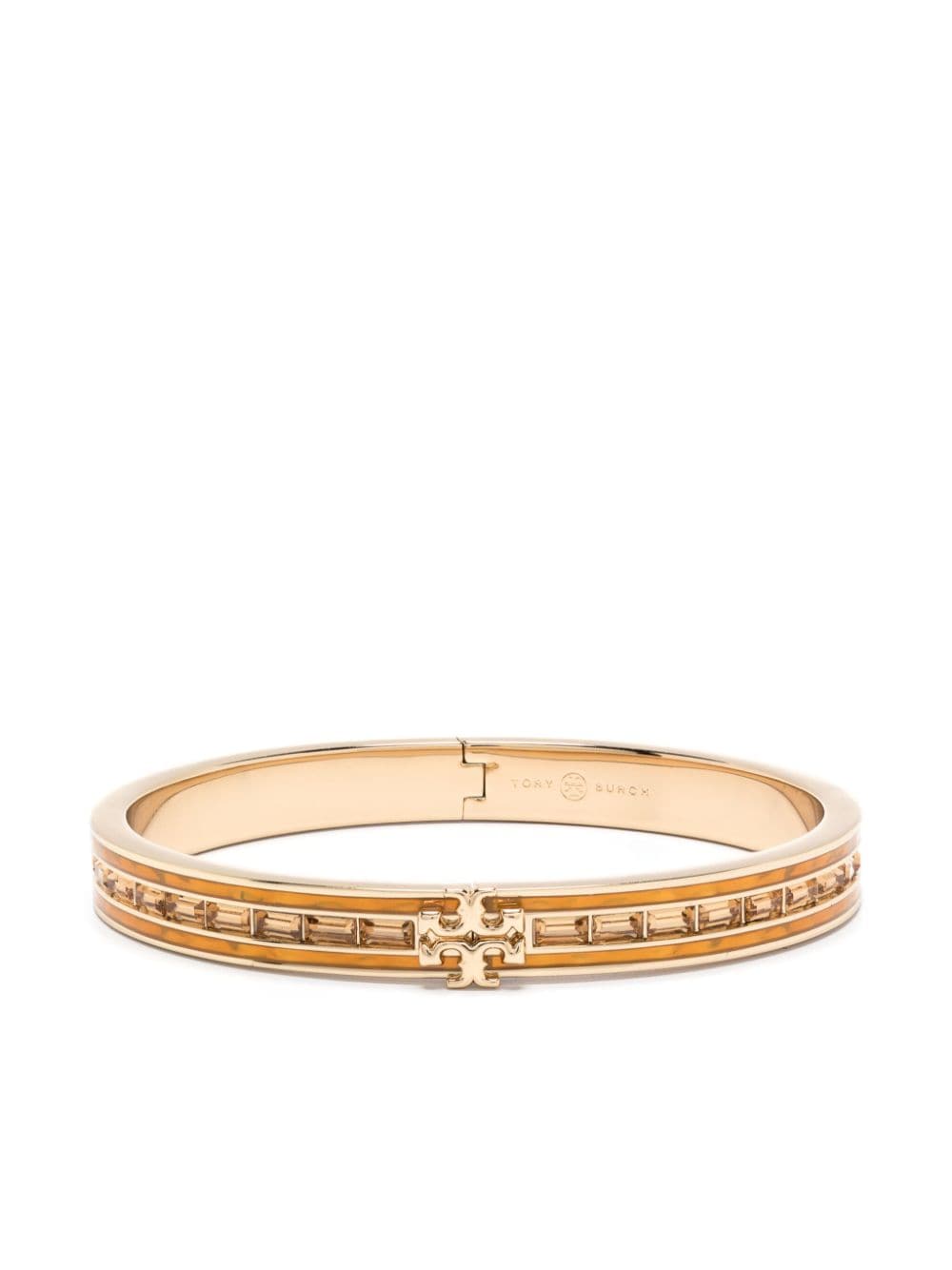 Tory Burch Kira logo-plaque bracelet - Gold von Tory Burch