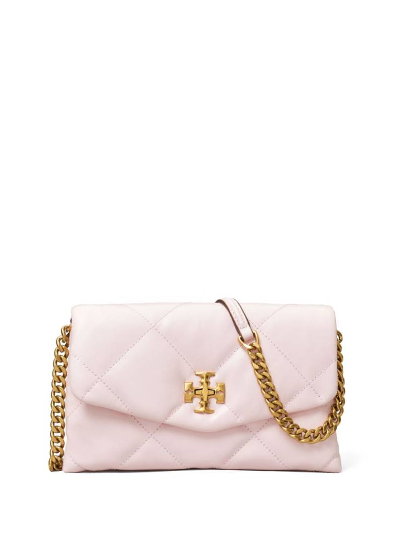 Tory Burch Kira diamond-quilted wallet-on-chain - Pink von Tory Burch