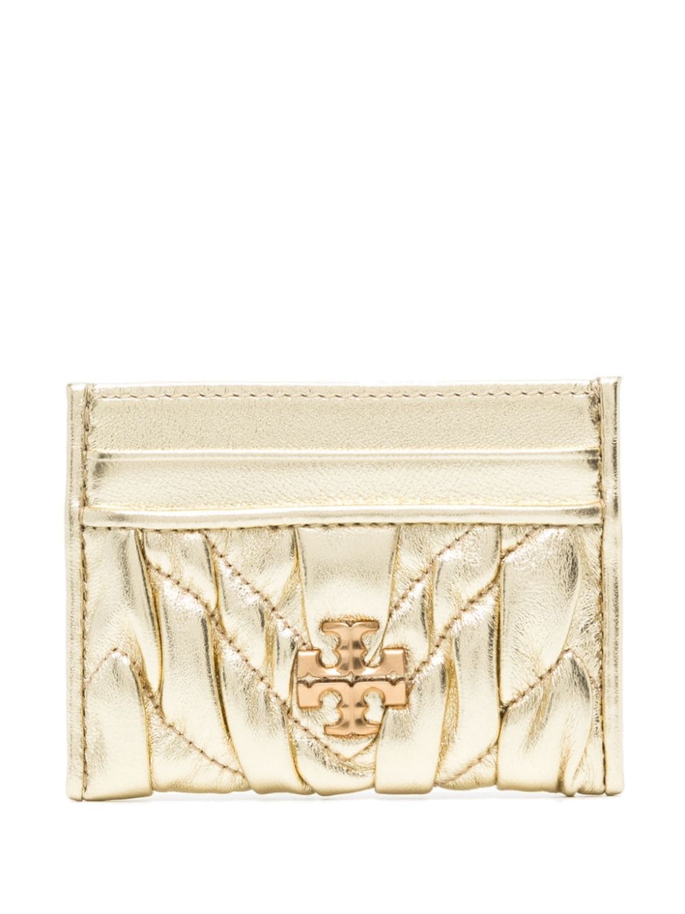 Tory Burch Kira ruched cardholder - Gold von Tory Burch