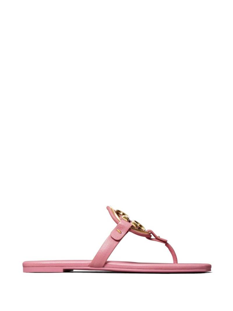 Tory Burch METAL MILLER SOFT leather sandals - Pink von Tory Burch