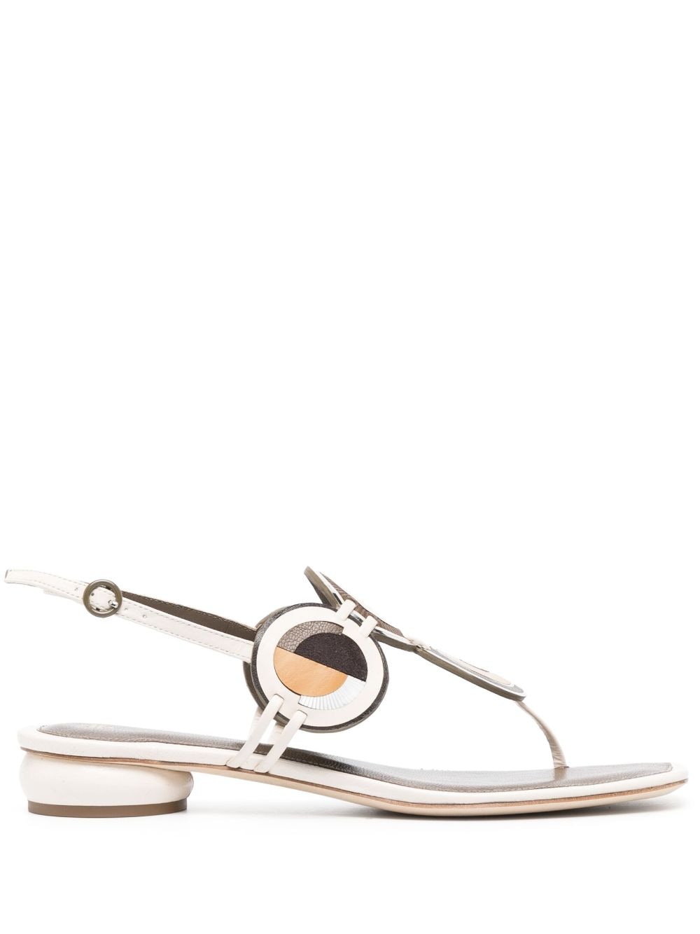 Tory Burch Marquetry thong-style sandals - Neutrals von Tory Burch