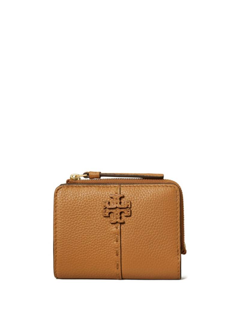 Tory Burch McGraw leather bi-fold wallet - Brown von Tory Burch