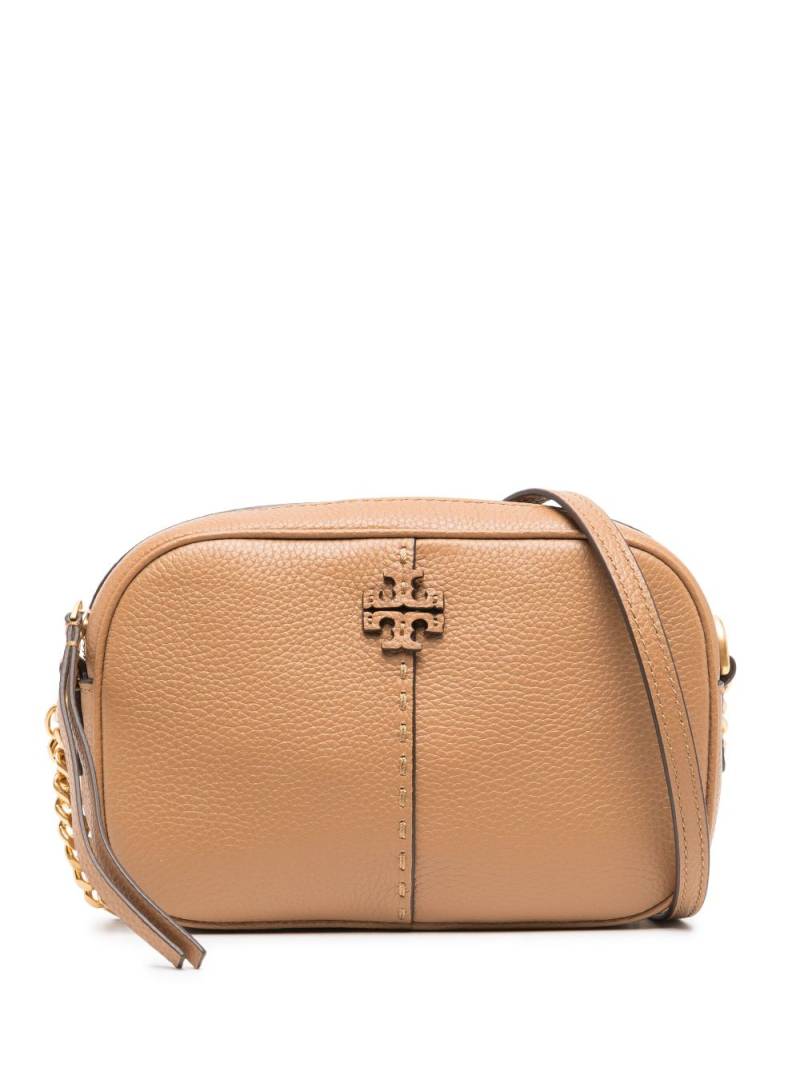 Tory Burch McGraw leather camera bag - Neutrals von Tory Burch