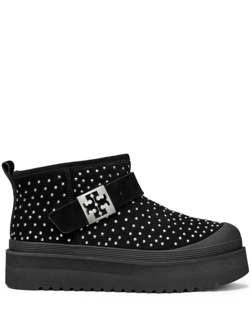 Tory Burch Mellow platform boots - Black von Tory Burch