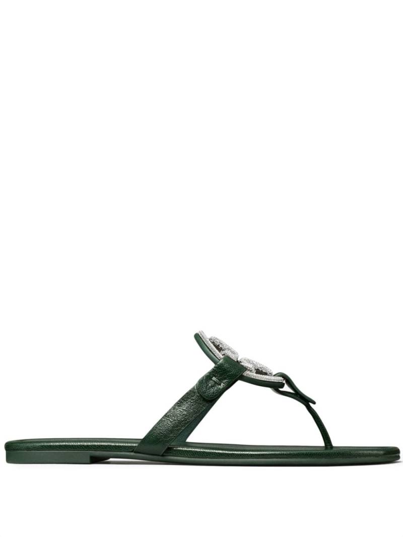 Tory Burch Miller Pavé leather sandals - Green von Tory Burch